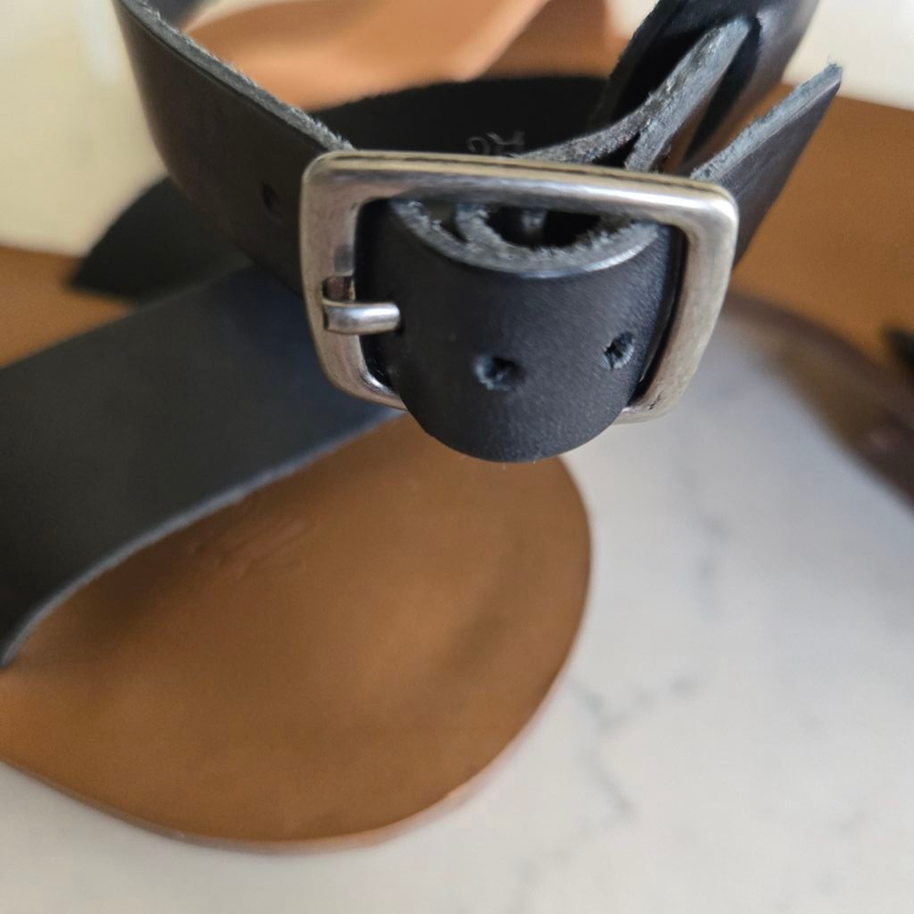 Women's Madewell Sandals Size 8.5 Tan and Black Stacked Color - Picture 13 of 14
